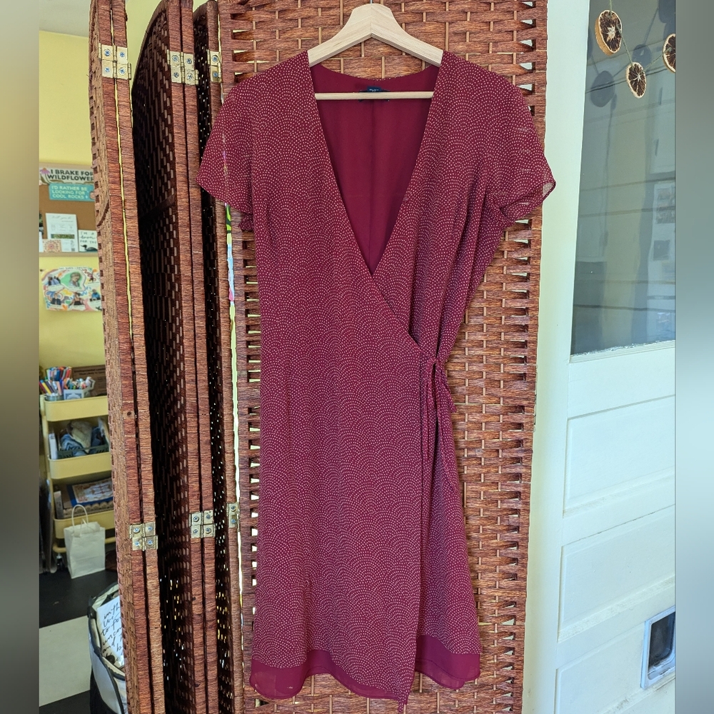 Vintage Ann Taylor Silk Wrap Dress
